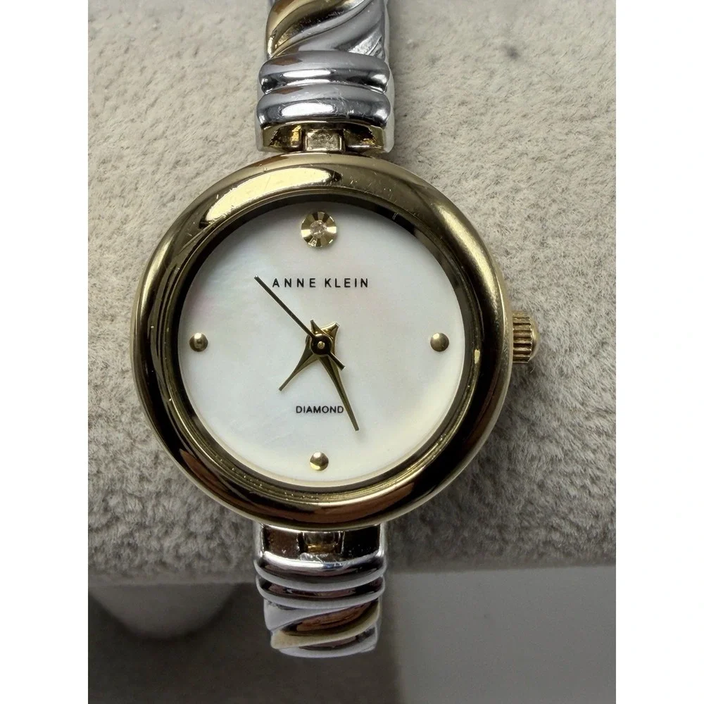 Anne Klein‎ Diamond AK/2455 New Battery Ladies MOP Watch 24MM 6.75
